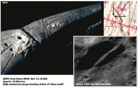 На луне найден космический корабль (фото и видео).