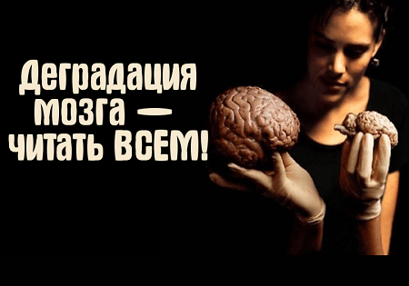 Деградация мозга — читать ВСЕМ!